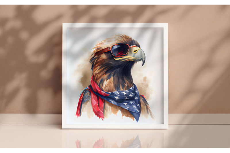 4th-of-july-golden-eagle-background