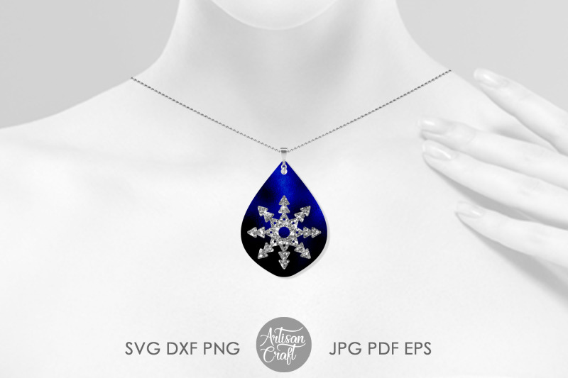 snowflake-earring-svg-cut-files-christmas-pendant-layered-earrings