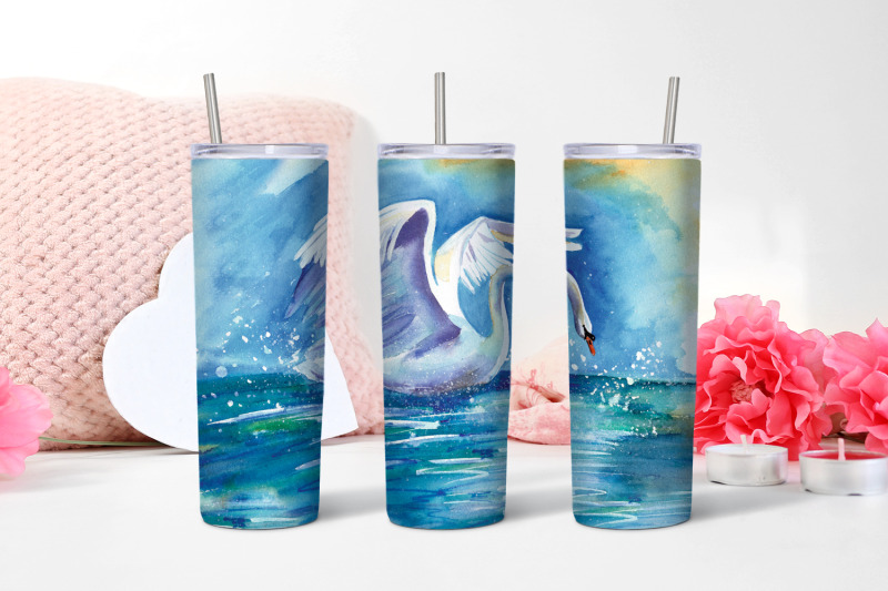 white-swan-20-oz-sublimation-in-a-glass