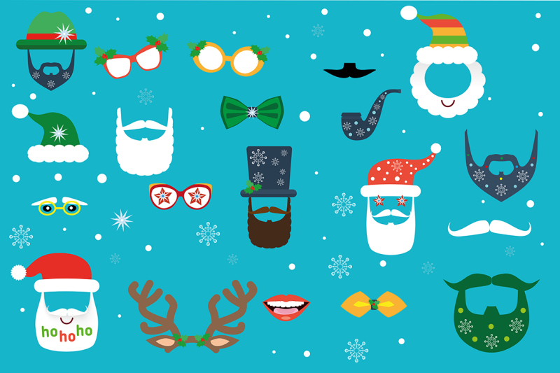 christmas-photo-booth-elements