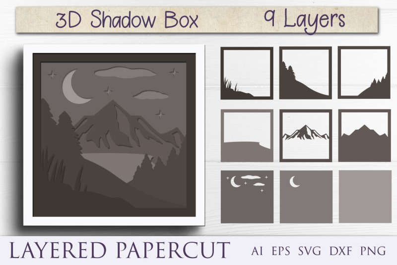 layered-mountains-3d-shadow-box-papercut