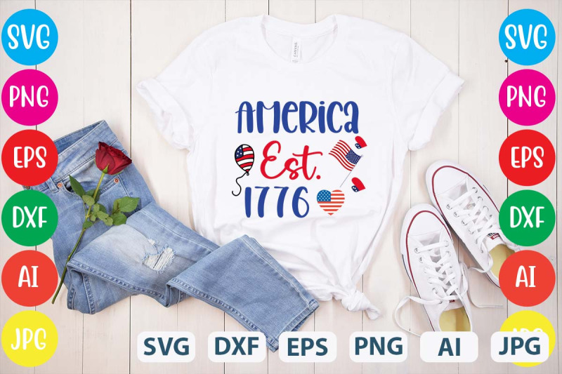 america-est-1776-svg-cut-file-4th-of-july-mega-svg-bundle-4th-of-july