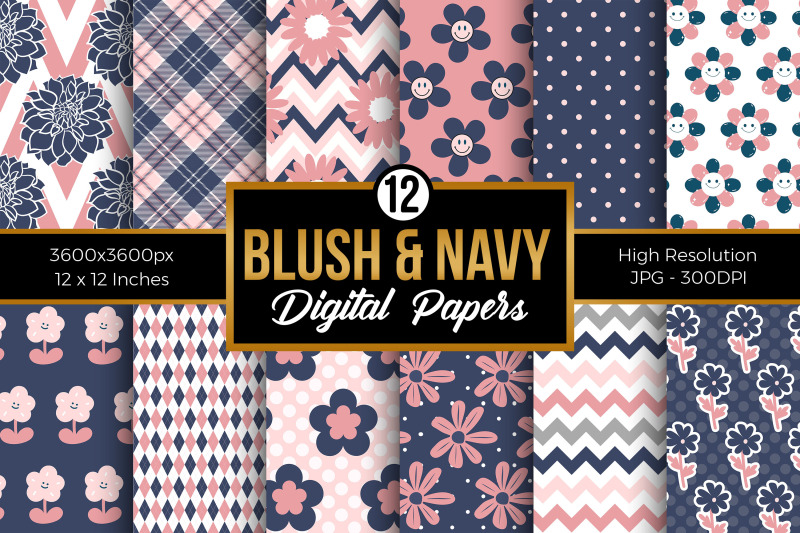 blush-amp-navy-cute-floral-digital-papers