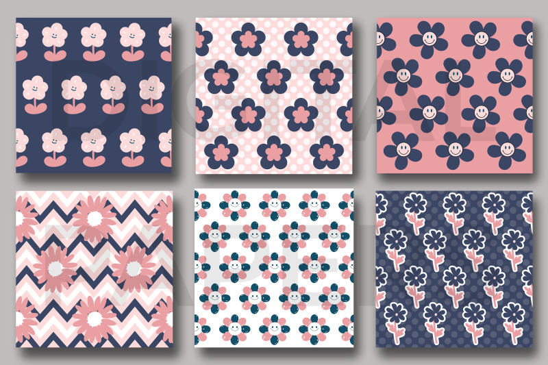 blush-amp-navy-cute-floral-digital-papers