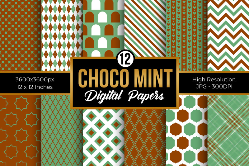 chocolate-amp-mint-digital-papers