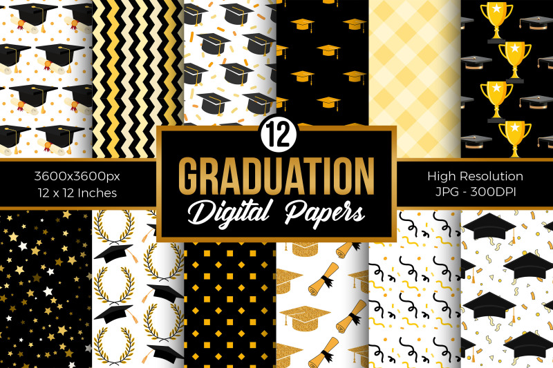 graduation-pattern-digital-papers