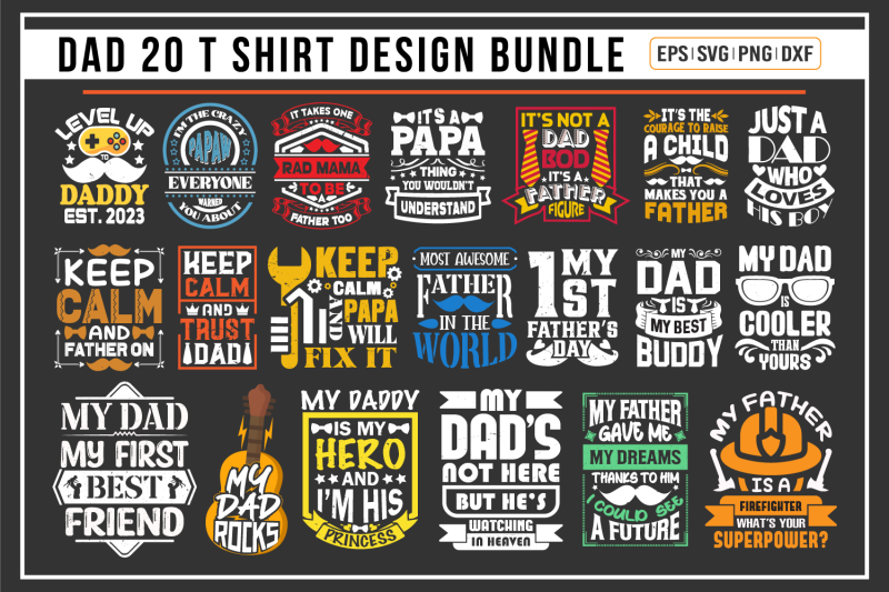 dad-20-quotes-t-shirt-bundle