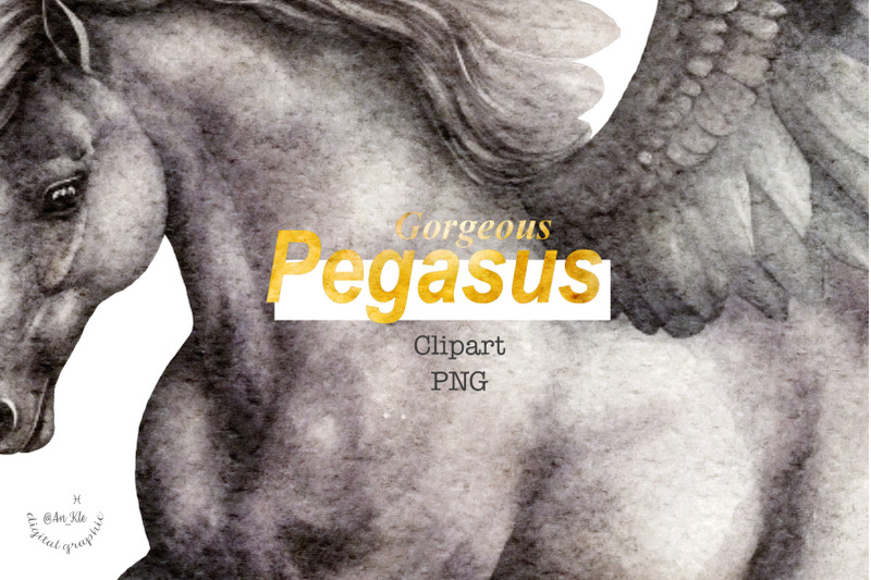 pegasus-watercolour-clipart-png