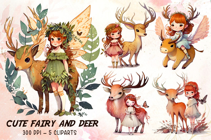 cute-fairy-and-deer-bundle