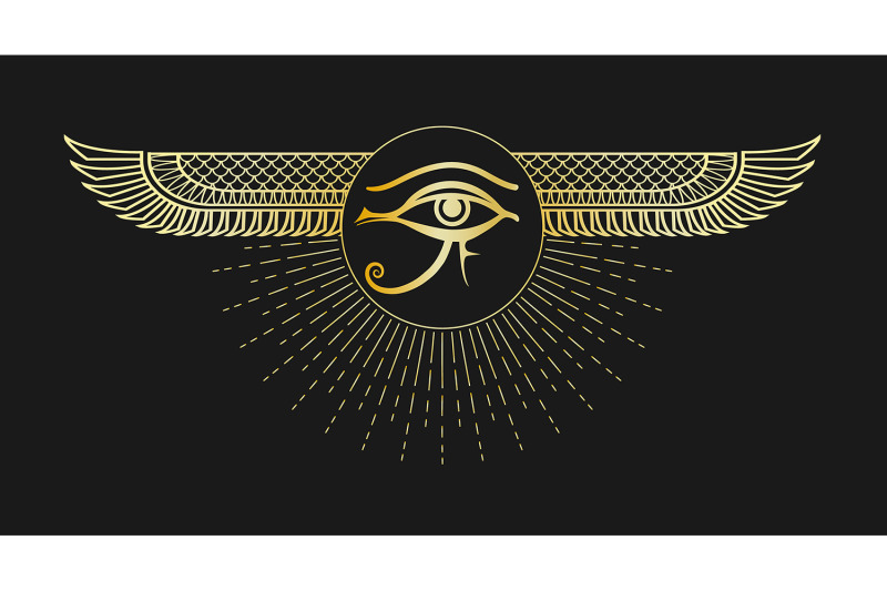 ancient-egyptian-symbol-eye-of-horus-emblem-on-black-background