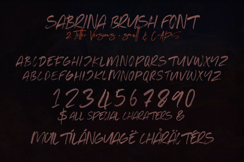 sabrina-brush-font