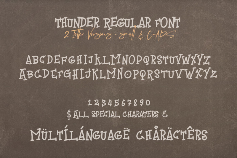 thunder-handwritten-font