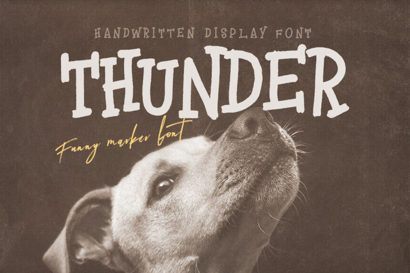thunder-handwritten-font