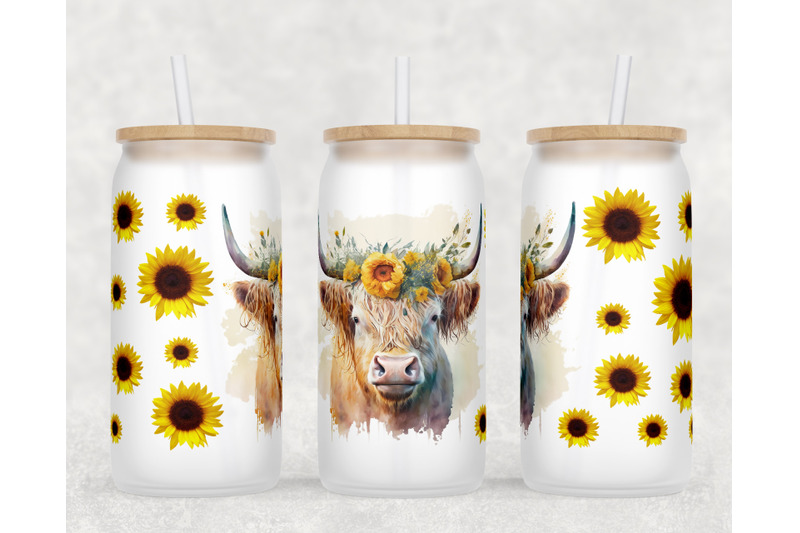 highland-cow-libbey-glass-can-wraps-16-oz-glass-can-sublimation-png