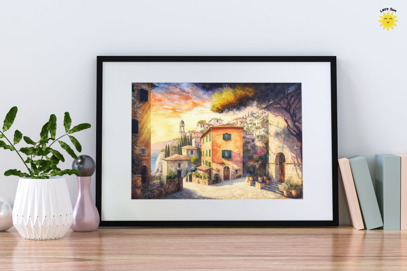 watercolor-italian-village-backgrounds