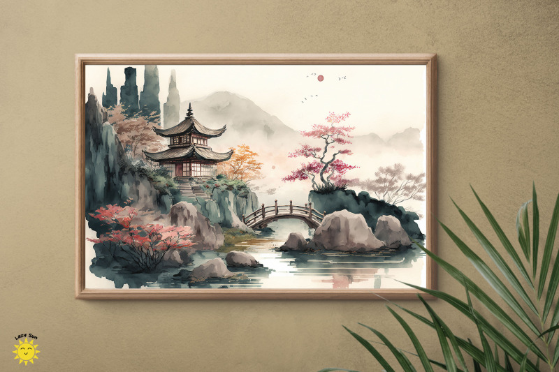 watercolor-japanese-landscape-backgrounds-you-will-receive