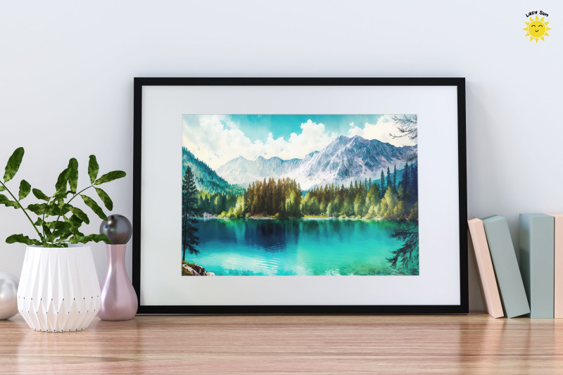 watercolor-lake-landscape-backgrounds