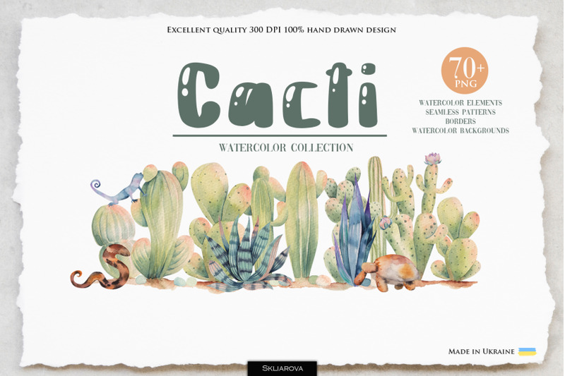cacti-watercolor-collection