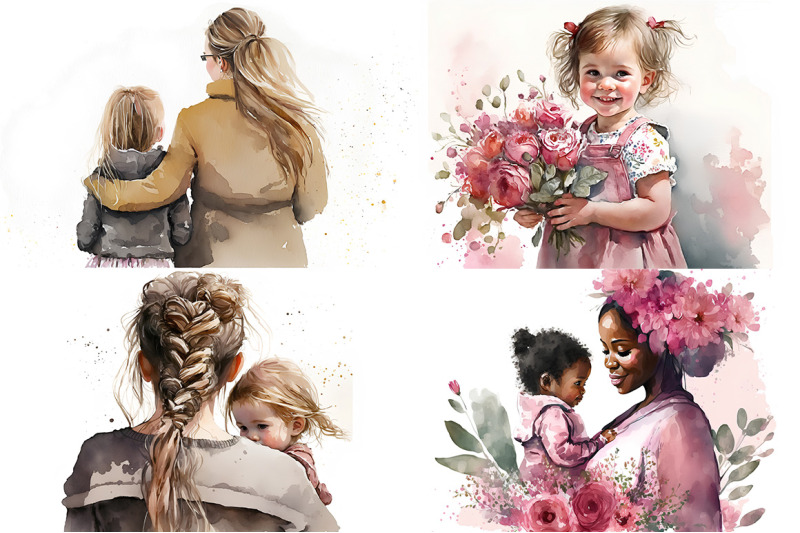 mothers-love-watercolor-collection