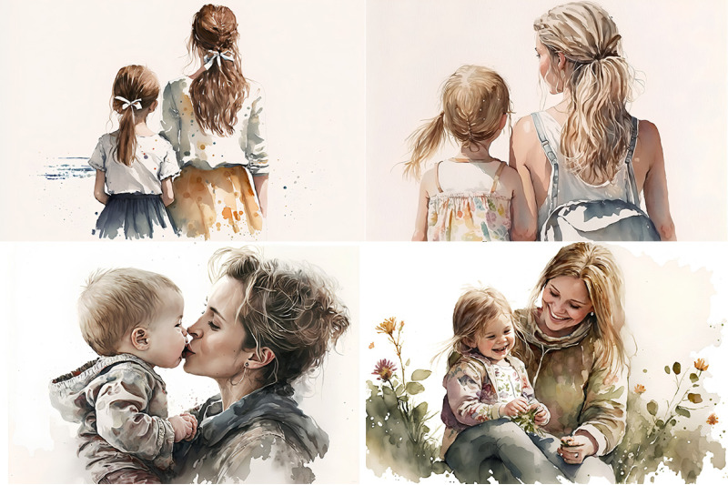 mothers-love-watercolor-collection