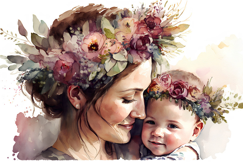 mothers-love-watercolor-collection