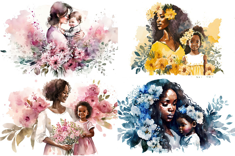 mothers-love-watercolor-collection