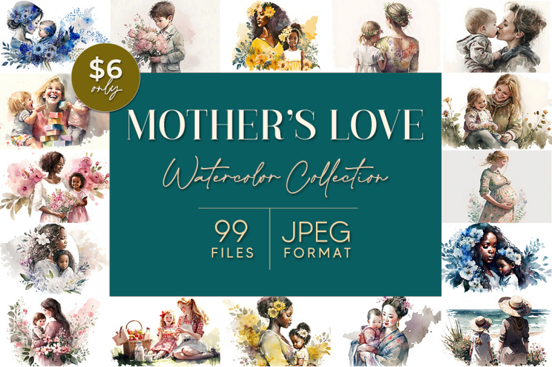 mothers-love-watercolor-collection