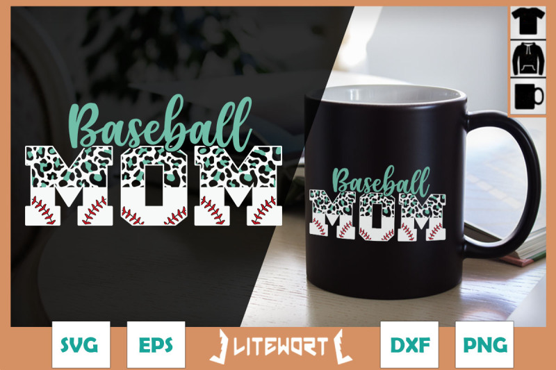 baseball-mom-leopard-baseball