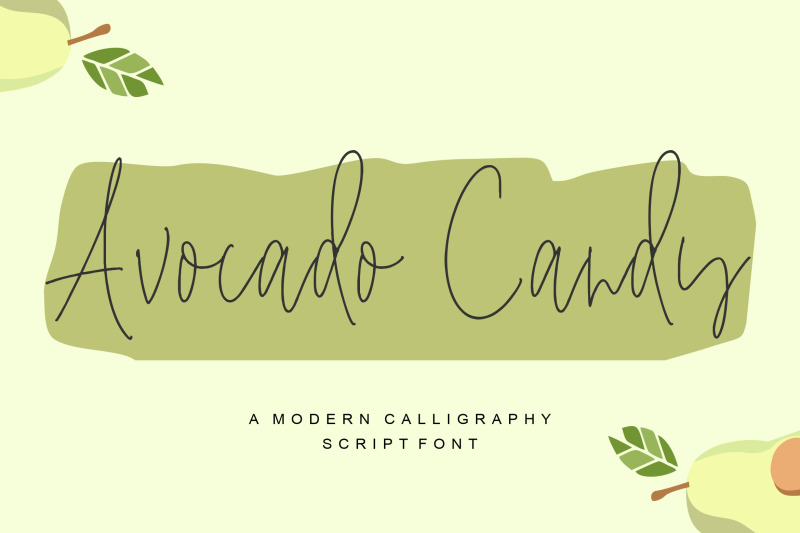 avocado-candy-font