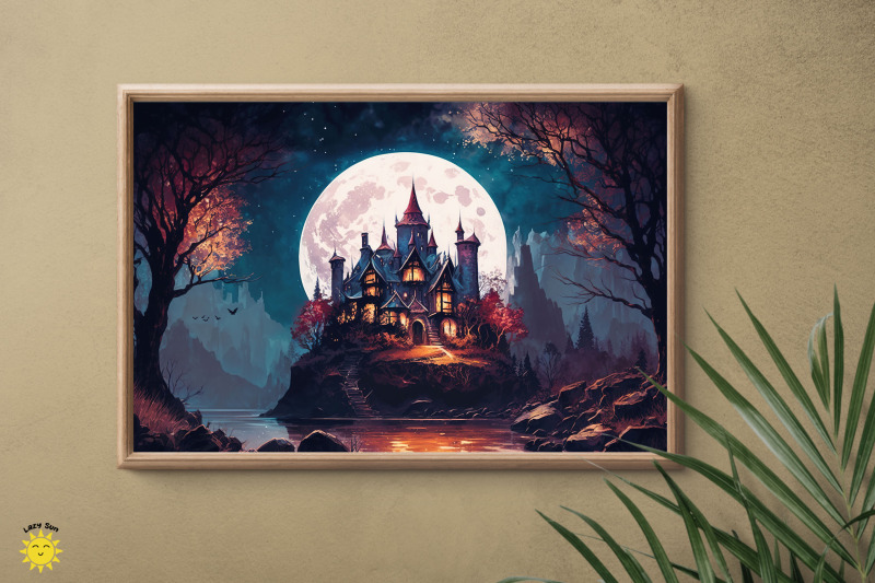 watercolor-moonlit-castle-backgrounds