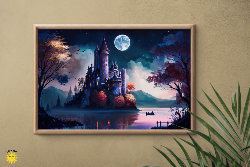 watercolor-moonlit-castle-backgrounds