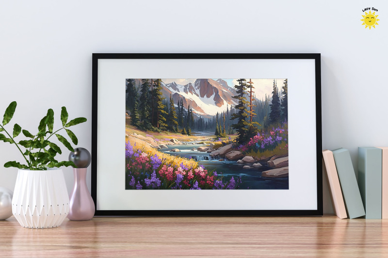 watercolor-beautiful-mountain-stream-backgrounds