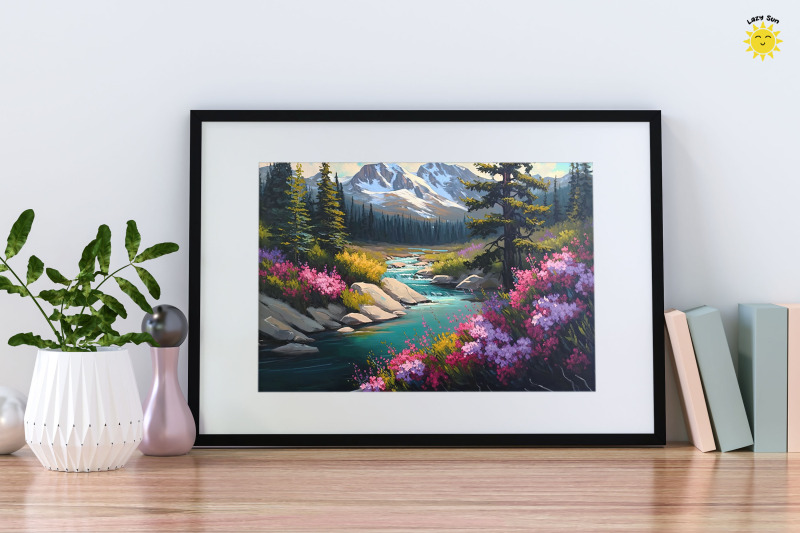 watercolor-beautiful-mountain-stream-backgrounds