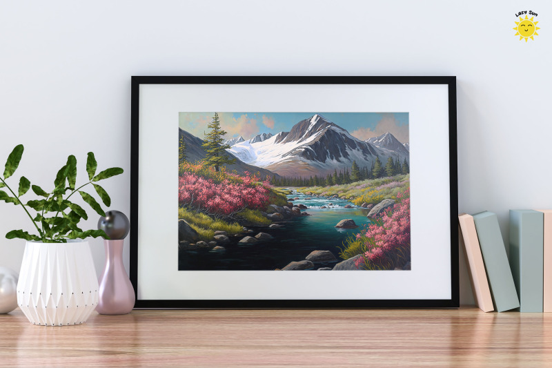 watercolor-beautiful-mountain-stream-backgrounds