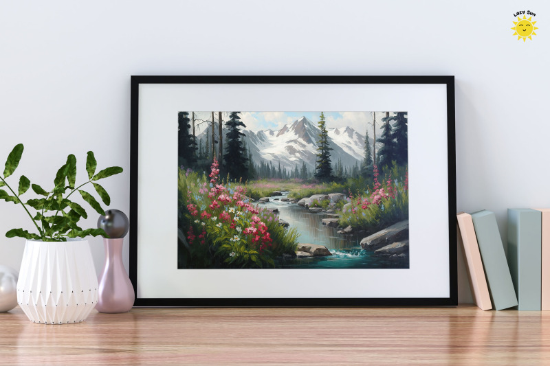 watercolor-beautiful-mountain-stream-backgrounds