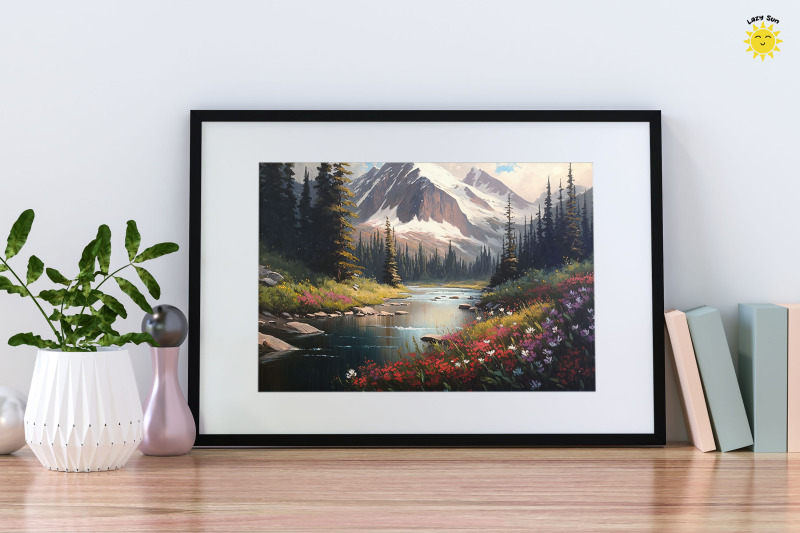 watercolor-beautiful-mountain-stream-backgrounds