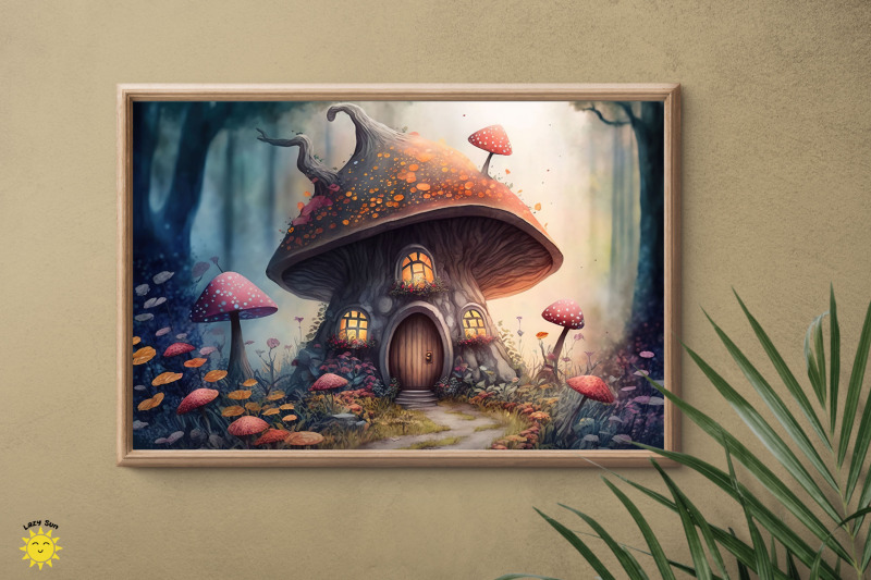 watercolor-fairy-mushroom-house-backgrounds