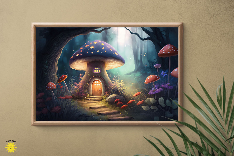 watercolor-fairy-mushroom-house-backgrounds