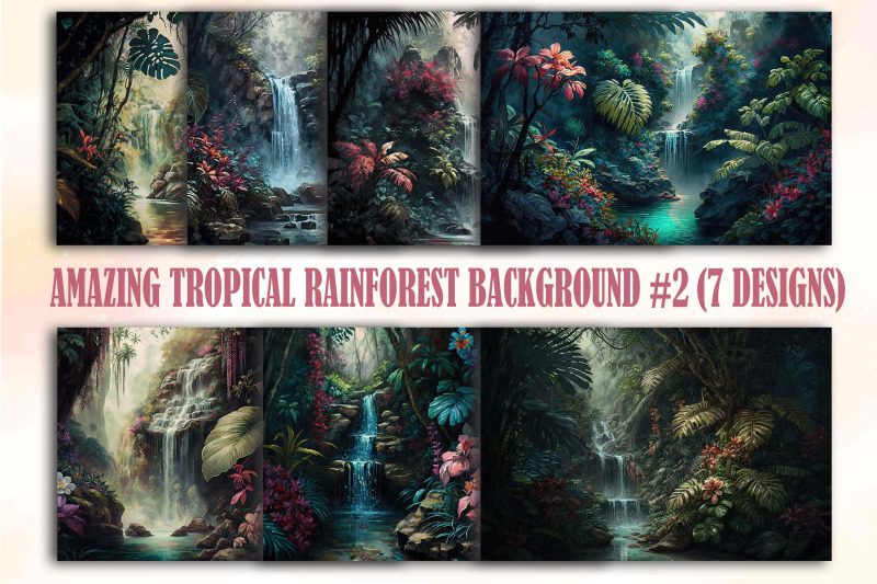 watercolor-amazing-tropical-rainforest-backgrounds-2