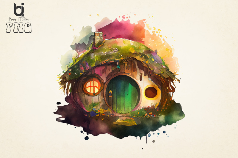 colorful-hobbit-house-sublimation-bundle-12-png-file