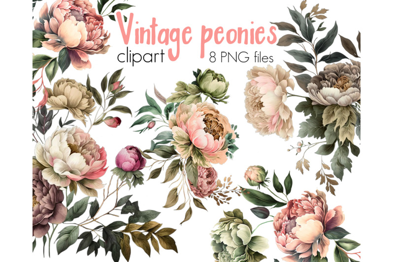vintage-peonies-flowers-clipart