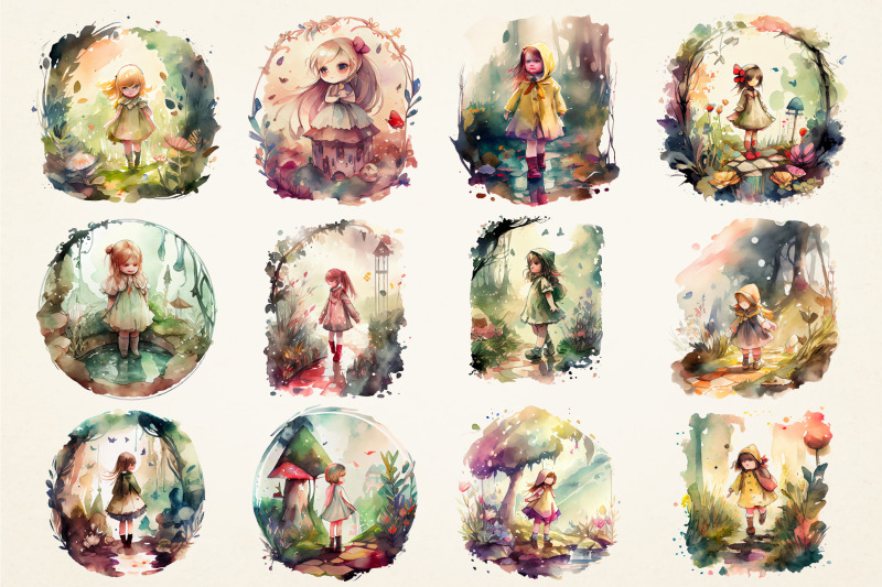 watercolor-tiny-girl-in-fairyland-sublimation-bundle-12-png