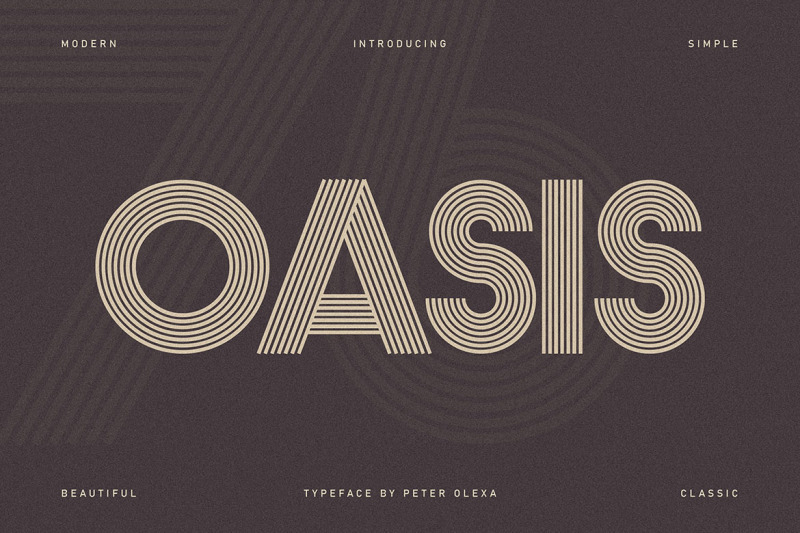 oasis-geometric-font