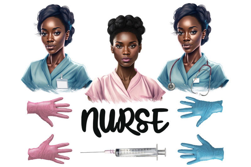 nurse-african-american-girl-clipart