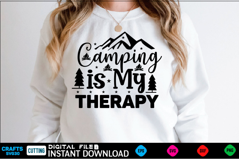 camping-is-my-therapy-camping-svg-camping-shirt-camping-funny-shirt