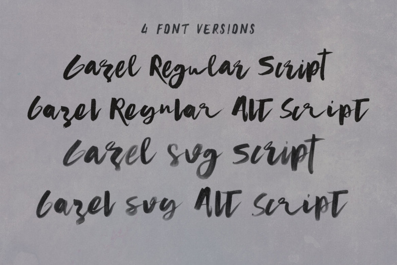 gazel-svg-bold-brush-script