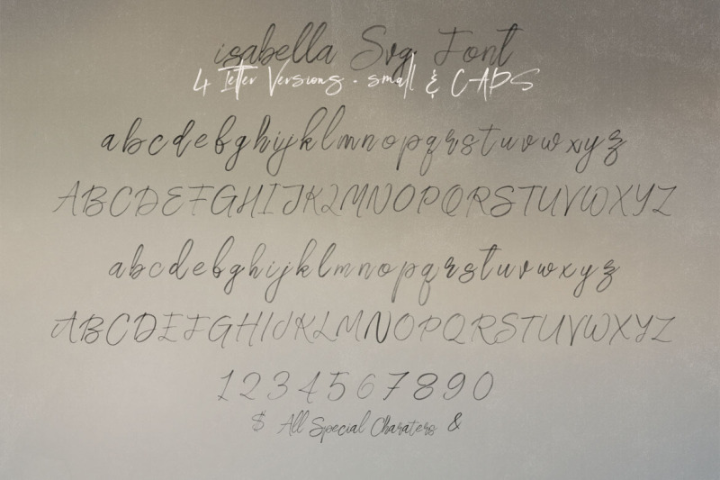 isabella-svg-script-font