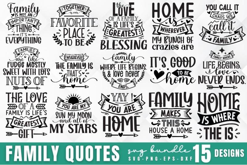 family-quotes-svg-bundle