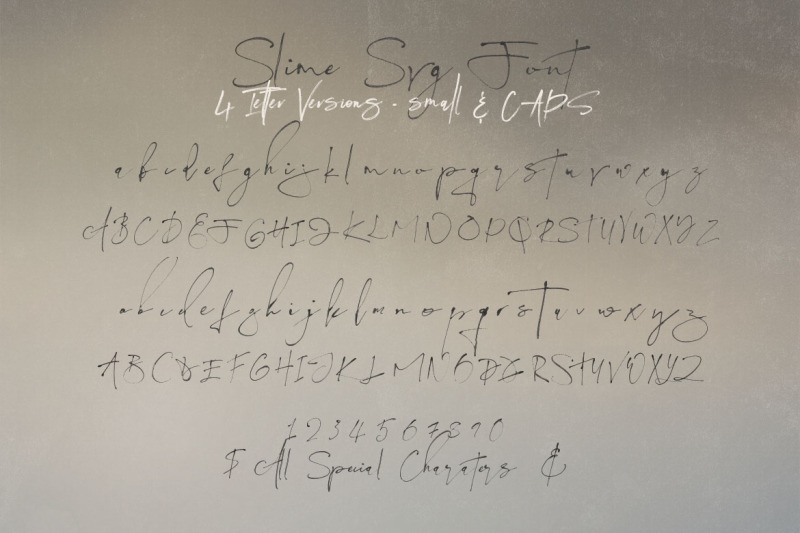 slime-svg-script-font