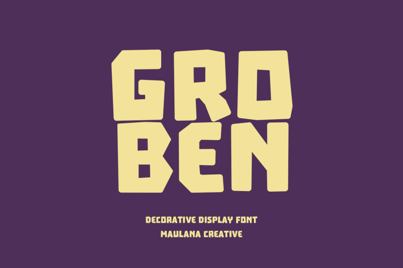 groben-decorative-display-font